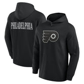 Philadelphia Flyers Fanatics Elements Blaze Tri-Blend Long Sleeve Hoodie T-Shirt Black