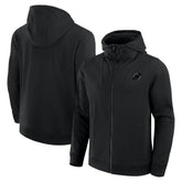 New Jersey Devils Fanatics Elements Tonal Primary Tri-Blend Full-Zip Hoodie Black