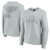 St. Louis Blues Fanatics Women's Elements Flow Pullover Sweatshirt Gray
