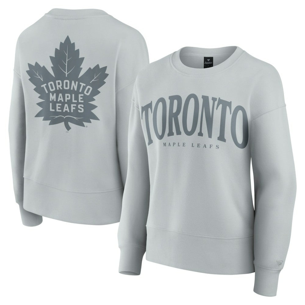Toronto Maple Leafs Fanatics Women's Elements Flow Pullover Sweatshirt Gray