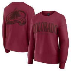 Colorado Avalanche Fanatics Women's Elements Flow Pullover Sweatshirt Burgundy