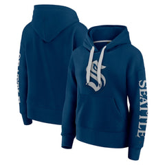 Seattle Kraken Fanatics Women's Elements Next Pullover Hoodie Deep Sea Blue