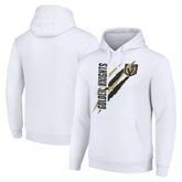 Vegas Golden Knights Starter Color Scratch Fleece Pullover Hoodie White