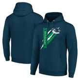 Vancouver Canucks Starter Color Scratch Fleece Pullover Hoodie Blue