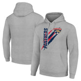 Florida Panthers Starter Color Scratch Fleece Pullover Hoodie Heather Gray