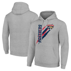 Florida Panthers Starter Color Scratch Fleece Pullover Hoodie Heather Gray
