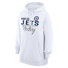 Winnipeg Jets G-III 4Her by Carl Banks Women's Team Fleece Pullover Hoodie White