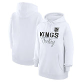 Los Angeles Kings G-III 4Her by Carl Banks Women's Team Fleece Pullover Hoodie White