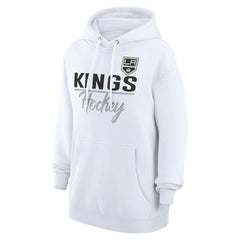 Los Angeles Kings G-III 4Her by Carl Banks Women's Team Fleece Pullover Hoodie White