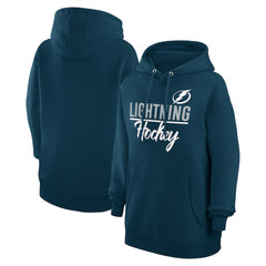 Tampa Bay Lightning G-III 4Her by Carl Banks Women's Team Fleece Pullover Hoodie Navy