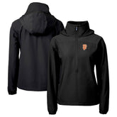 San Francisco Giants Cutter & Buck Women's City Connect Charter Eco Recycled Half-Zip Anorak Jacket - Black