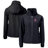 San Diego Padres Cutter & Buck Women's City Connect Charter Eco Recycled Full-Zip Jacket - Black