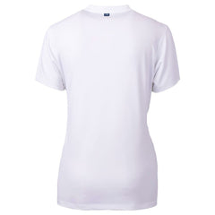 Washington Nationals Cutter & Buck Women's City Connect Forge Heathered Stretch Blade Top - White