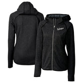 Los Angeles Dodgers Cutter & Buck Women's City Connect Mainsail Full-Zip Hooded Jacket - Heather Charcoal