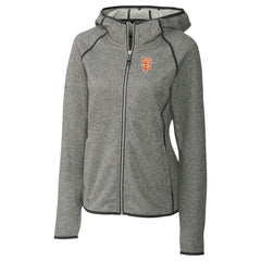 San Francisco Giants Cutter & Buck Women's City Connect Mainsail Full-Zip Hooded Jacket - Heather Gray