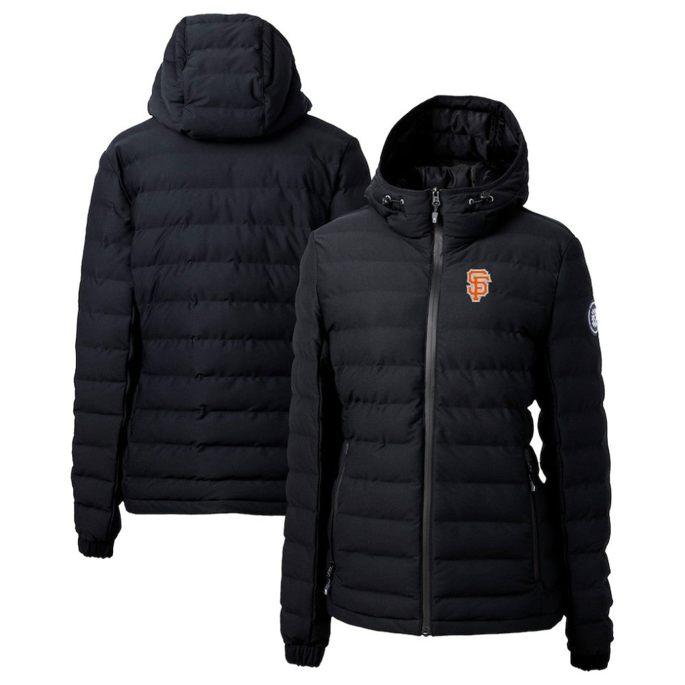 San Francisco Giants Cutter & Buck Women's City Connect Mission Ridge Repreve Eco Insulated Full-Zip Puffer Jacket - Black