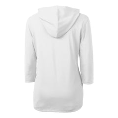 San Diego Padres Cutter & Buck Women's City Connect Virtue Eco Pique Recycled Half-Zip Pullover Hoodie - White