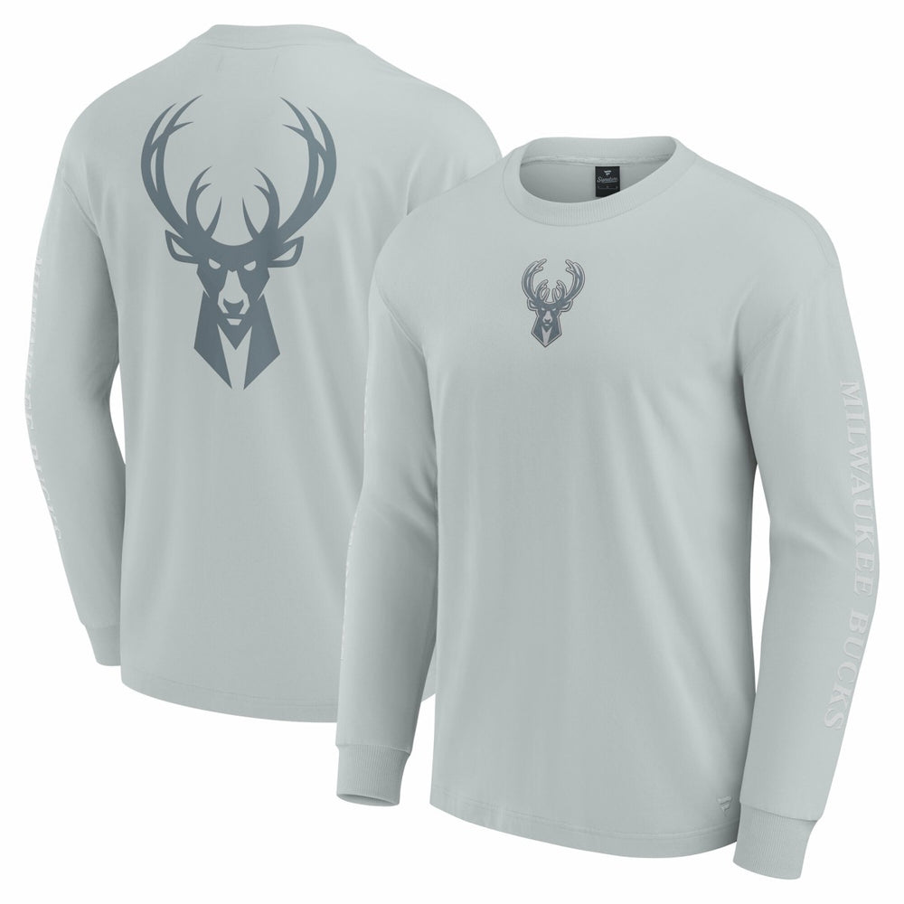 Milwaukee Bucks Elements Strive Long Sleeve T-Shirt - Gray | Fanatics online