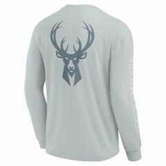 Milwaukee Bucks Elements Strive Long Sleeve T-Shirt - Gray | Fanatics online