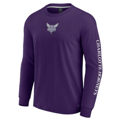 Charlotte Hornets Elements Strive Long Sleeve T-Shirt - Purple | Fanatics shop