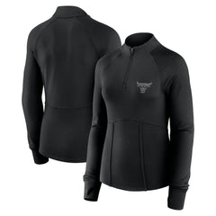 Chicago Bulls Women's Elements Match Raglan Quarter-Zip Top sale - Black | Fanatics shop