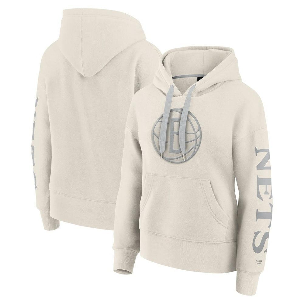Brooklyn Nets Women's Elements Next Pullover Hoodie - Cream | Fanatics outlet
