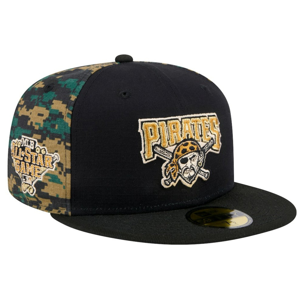 Pittsburgh Pirates Digi Camo 59FIFTY Fitted Hat - Black | New Era