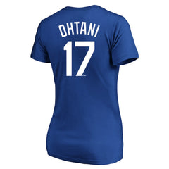 Shohei Ohtani Los Angeles Dodgers Women's Plus Size Name & Number T-Shirt - Royal