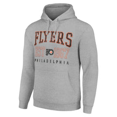 Philadelphia Flyers Starter Retro Graphic Pullover Hoodie Heather Gray