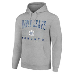 Toronto Maple Leafs Starter Retro Graphic Pullover Hoodie Heather Gray
