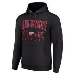 Detroit Red Wings Starter Retro Graphic Pullover Hoodie Black