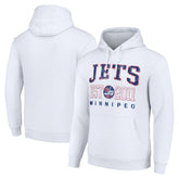 Winnipeg Jets Starter Retro Graphic Pullover Hoodie White