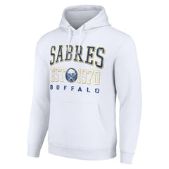 Buffalo Sabres Starter Retro Graphic Pullover Hoodie White
