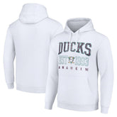 Anaheim Ducks Starter Retro Graphic Pullover Hoodie White