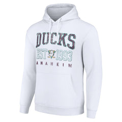 Anaheim Ducks Starter Retro Graphic Pullover Hoodie White