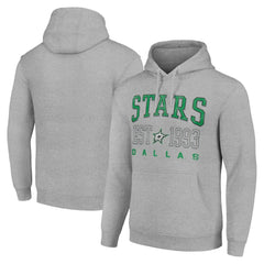 Dallas Stars Starter Graphic Pullover Hoodie Heather Gray