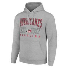 Carolina Hurricanes Starter Graphic Pullover Hoodie Heather Gray