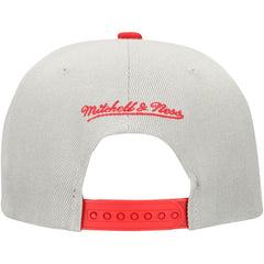 Philadelphia Phillies Knock Out Panel Snapback Hat - Gray | Mitchell & Ness