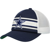 Dallas Cowboys Youth Stripe Trucker Adjustable Hat - Navy outlet