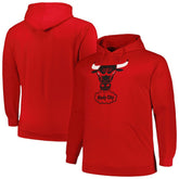 Chicago Bulls Hardwood Classics Big & Tall Pullover Hoodie - Red | Mitchell & Ness on sale