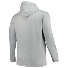 Charlotte Hornets Hardwood Classics Big & Tall Pullover Hoodie - Heather Gray | Mitchell & Ness discount