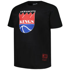 Sacramento Kings Big & Tall Hardwood Classics Vintage Logo T-Shirt - Black | Mitchell & Ness outlet