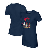 Minnesota Twins Tiny Turnip Women's Gnomes T-Shirt - Navy