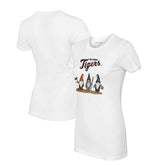 Detroit Tigers Tiny Turnip Women's Gnomes T-Shirt - White