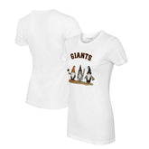 San Francisco Giants Tiny Turnip Women's Gnomes T-Shirt - White