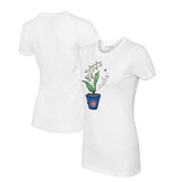 Chicago Cubs Tiny Turnip Women's Lilies & Ladybugs T-Shirt - White