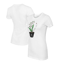 Chicago White Sox Tiny Turnip Women's Lilies & Ladybugs T-Shirt - White