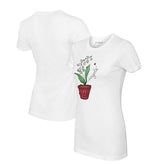 Los Angeles Angels Tiny Turnip Women's Lilies & Ladybugs T-Shirt - White