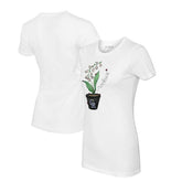 Colorado Rockies Tiny Turnip Women's Lilies & Ladybugs T-Shirt - White