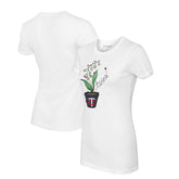 Minnesota Twins Tiny Turnip Women's Lilies & Ladybugs T-Shirt - White